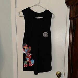 Disney Parks Black Epcot Mickey Mouse Graphic Tank Top